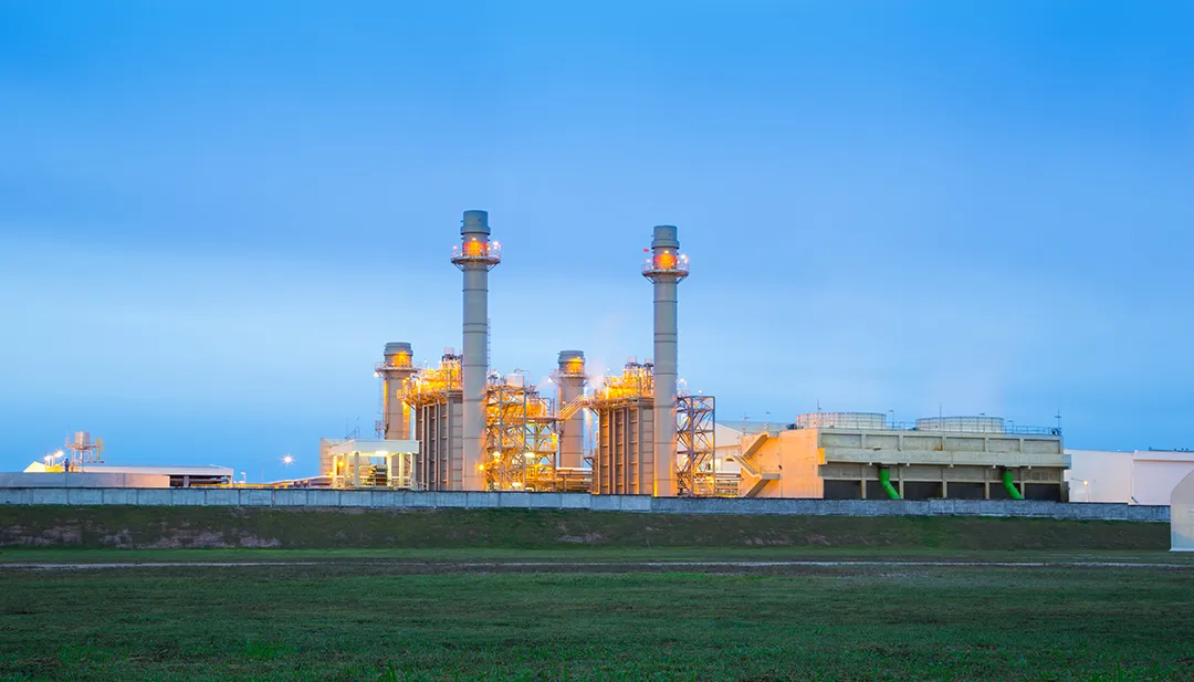 Natural gas power plant